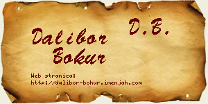 Dalibor Bokur vizit kartica